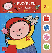 puzzelen met Kaatje (Dag Roodkapje) 4-in-1 puzzel