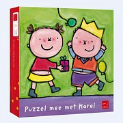 Houten puzzel - Karel is jarig